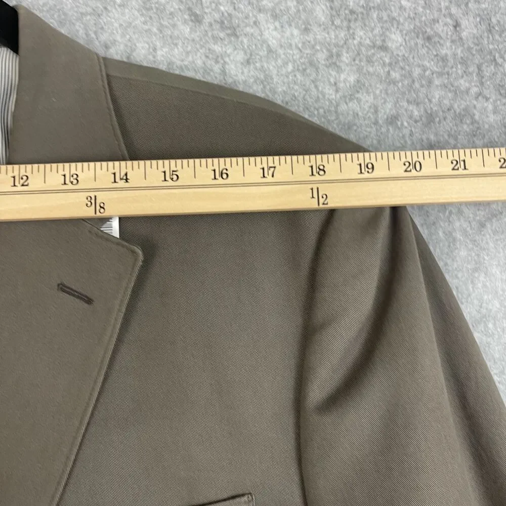 Jos A Bank Suit Mens‎ 2 PC Brown Blazer 43R Pant 36 Unhemmed 2 Button Cotton NEW